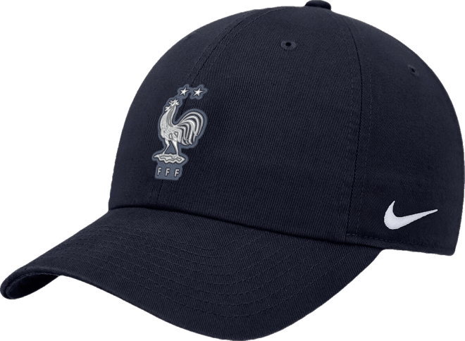 Men's and Women's Black France National Team Bozz Club Adjustable Hat
