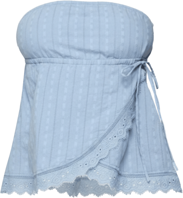 Women's Narnie Striped Strapless Wrap Top