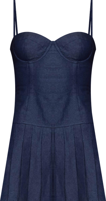 Women's Rudy Pleated Denim Mini Dress