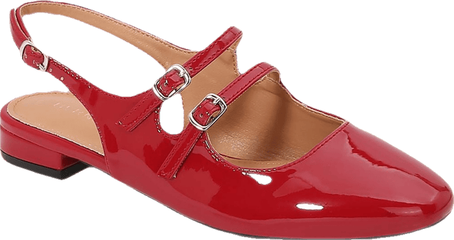 Rosalie Double-Strap Mary Jane Flats