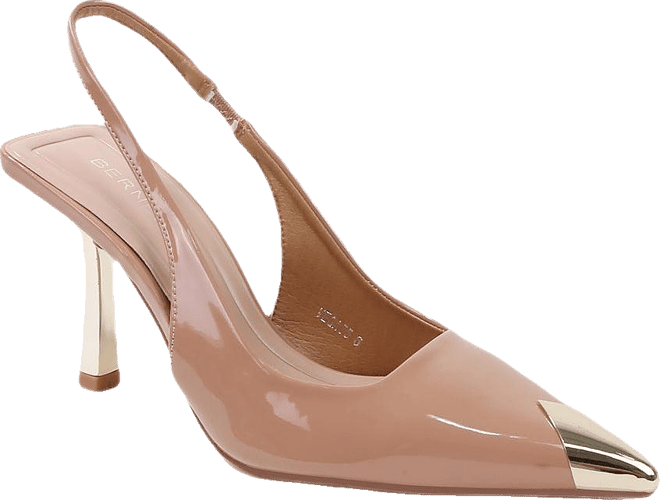 Vega Metallic Cap-Toe Slingback