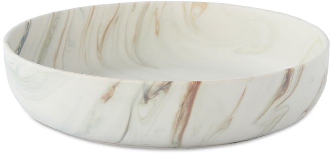 Matte Marble Pattern Serving Bowl, 96-oz.