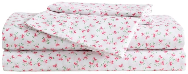 Silky Microfiber Printed 3-Pc. Sheet Set, Twin