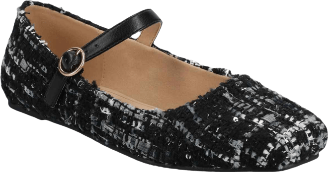 Women's Carrie Square Toe Mary Jane Flats