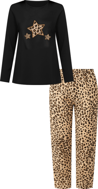 Women's Long Sleeve Knit Pj Set