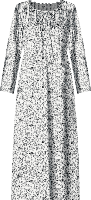 Women's Floral Knit Gown