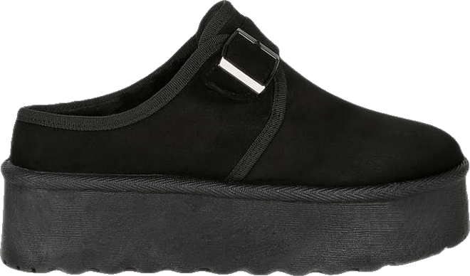 Mayfield Buckle Strap Fur Platform Classic Slip-On