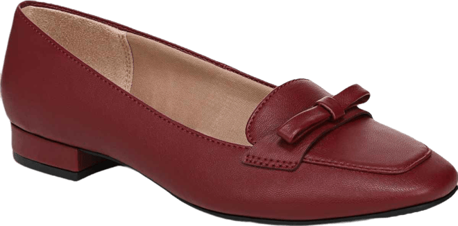 Women's Claudine Square Toe Block Heel Ballerina Flats