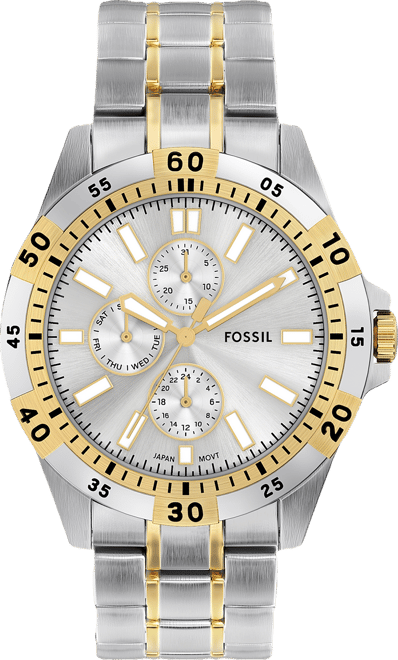 Men's Garrett Multifunction Two-Tone Stainless Steel Watch, 44mm