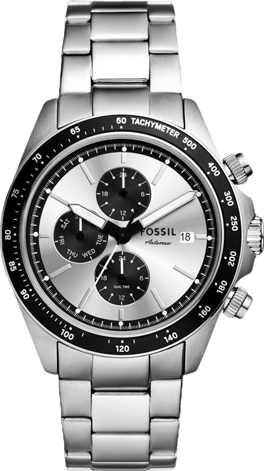 Men's Autocross Multifunction Stainless Steel Watch, 42mm