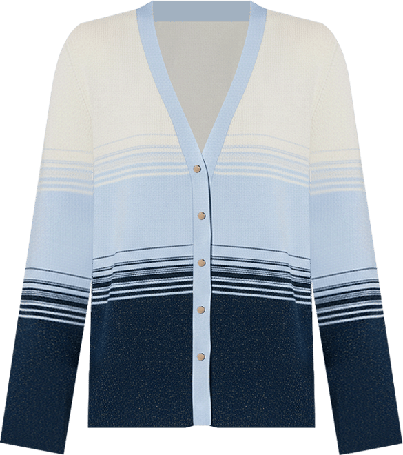 Women's Lurex Wool Cardigan | Metallic Button Up V Neck Sweater | Ultra Soft Ribbed Shimmer Knit | Machine Washable Cardigan Sweaters