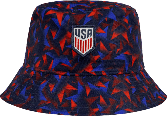 Men's and Women's Red Usmnt Star Bucket Hat