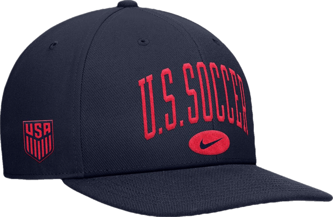 Men's and Women's Navy Usmnt Pro Snapback Hat