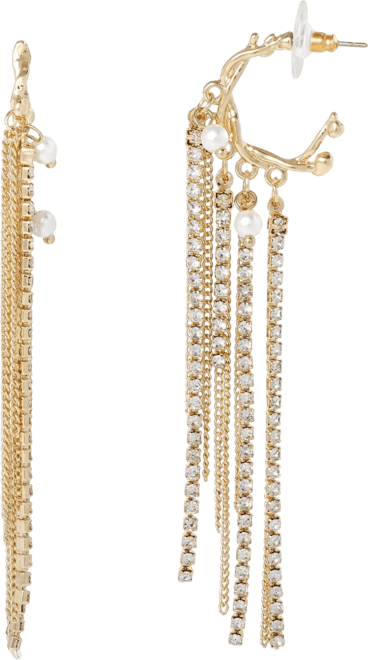 Layered Tassel Statement Earrings