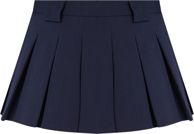 Women's Nasya Navy Blue Pleated Mini Skort
