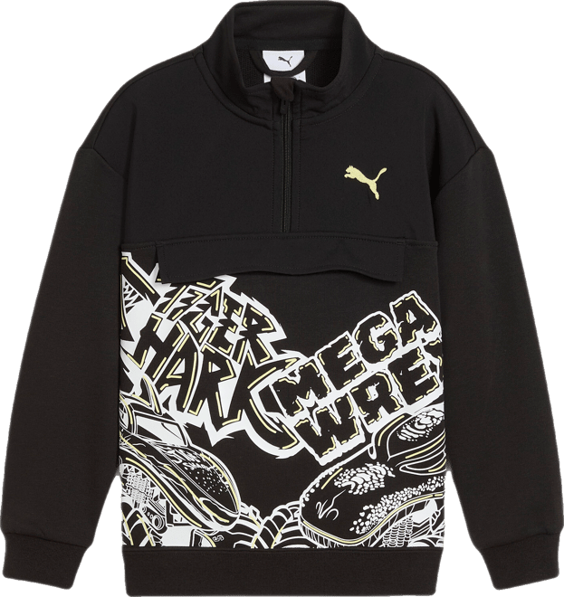 PUMA x HOT WHEELS™ MONSTER TRUCKS Little Kids' Quarter Zip Pullover