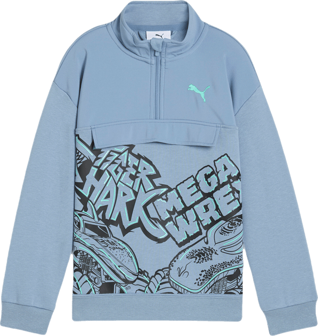 PUMA x HOT WHEELS™ MONSTER TRUCKS Little Kids' Quarter Zip Pullover
