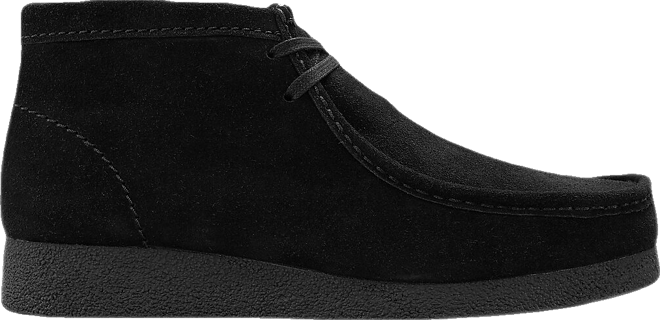 Clarks Wallabee EVO Moc Toe Slip On Boots, Black Suede - Multi