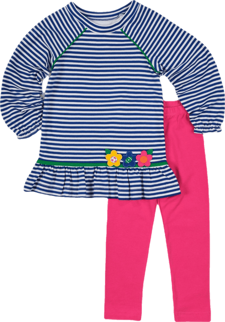 Knit Set With Sport Ball Flowers