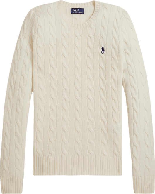 Women's Cable Wool-Cashmere Crewneck Sweater