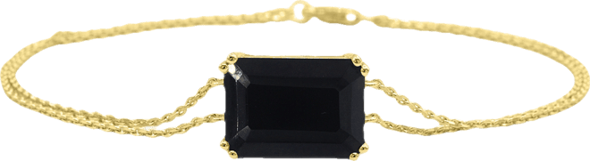 Gemstone Bracelet in 14k Gold-Plated Sterling Silver