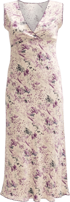 Women's Zola Bias Cut Wonderland Print Midi Dress