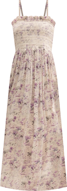 Women's Annie Smocked Print Maxi Dress