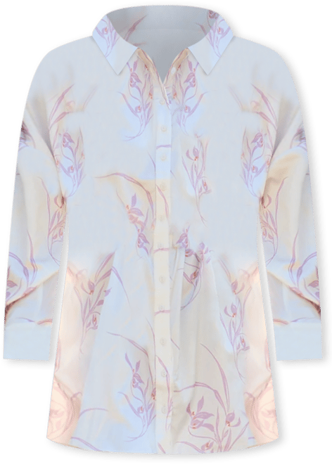 Women's Kristy Button Down Large Floral Shirtdress