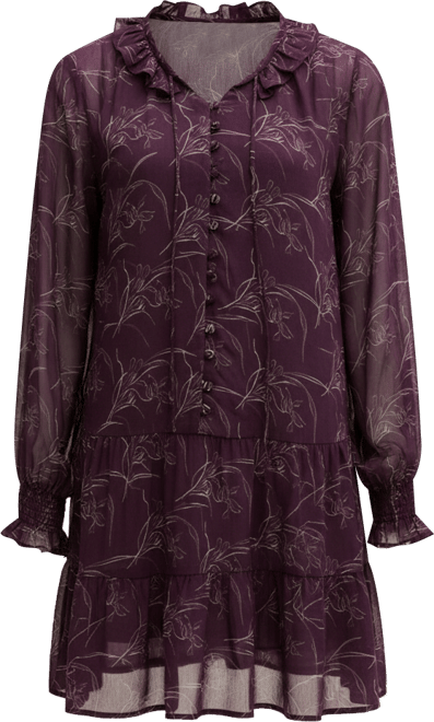 Women's Henrietta Floral Print Button Down Mini Dress