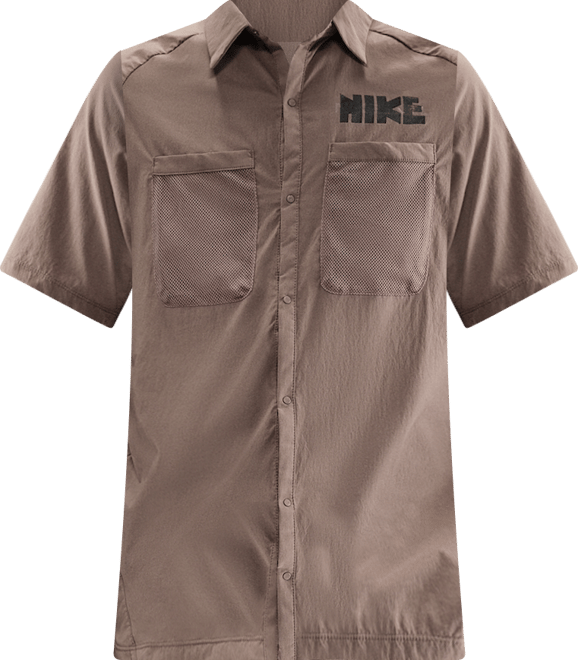 Nike Men's Dri-FIT UV Button-Up Short-Sleeve Running Top