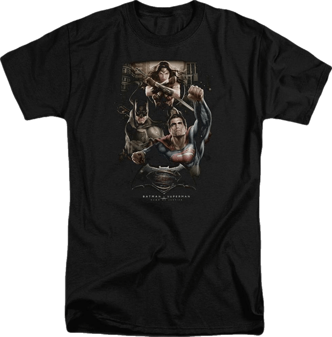 Men's Three In Action Short Sleeve Adult Tee / T-Shirt