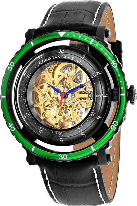 Men's Dome Gold Dial Watch