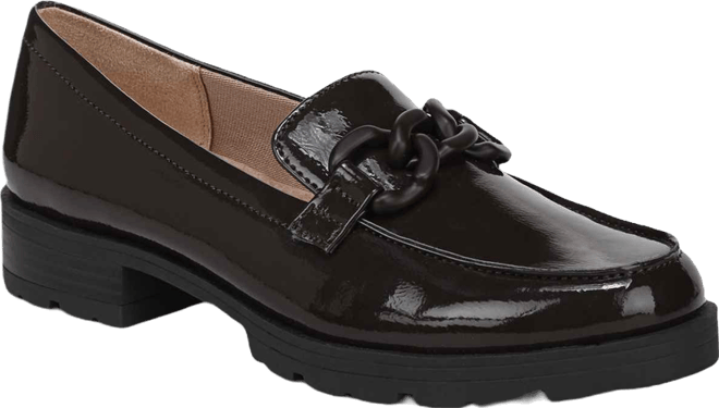 Women's London 2 Chain Detail Lug Sole Loafers