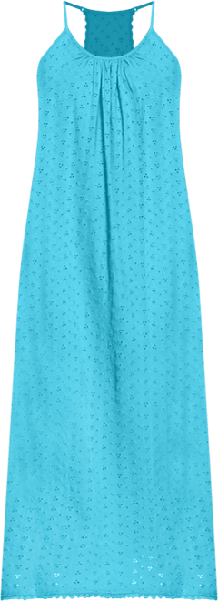 Women's Breezy Eyelet Knit Long Nightgown