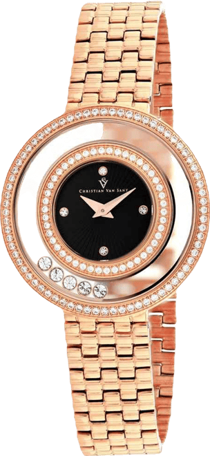 Women's Gracieuse Black Dial Watch