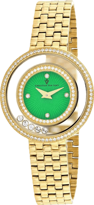 Women's Gracieuse Green Dial Watch
