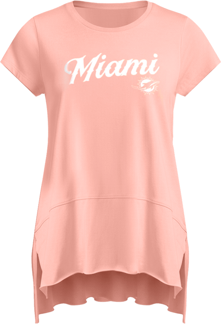 Women's Pink Miami Dolphins Gametime Is Paradise T-Shirt