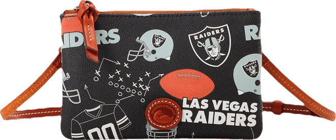 Dooney Bourke Las Vegas Raiders Top Zip Crossbody Purse