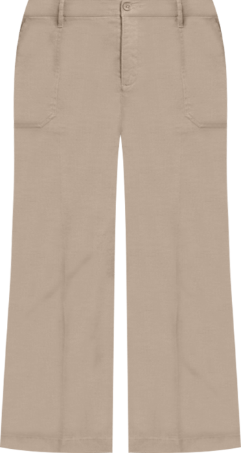 Plus Size Wide Leg Cargo Capri Pants