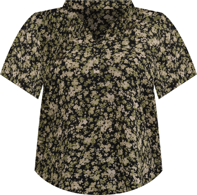 Plus Size Becky Short Sleeve Pullover Top