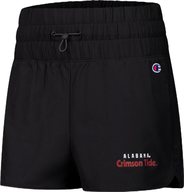 Women's Black Alabama Crimson Tide Tailgate Her Woven Shorts