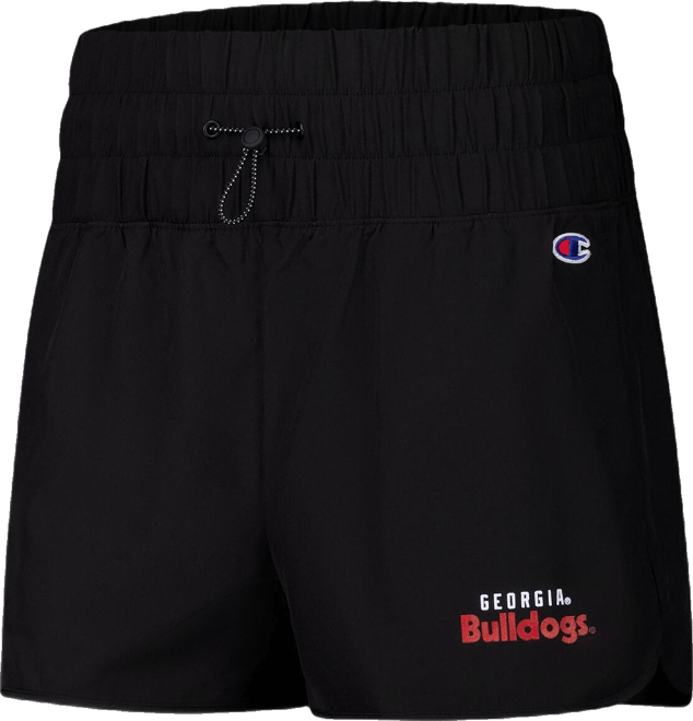 Women's Black Georgia Bulldogs Tailgate Her Woven Shorts