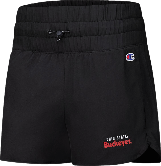 Women's Black Ohio State Buckeyes Tailgate Her Woven Shorts
