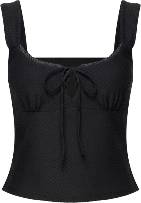 Women's Leya Textured Keyhole Top