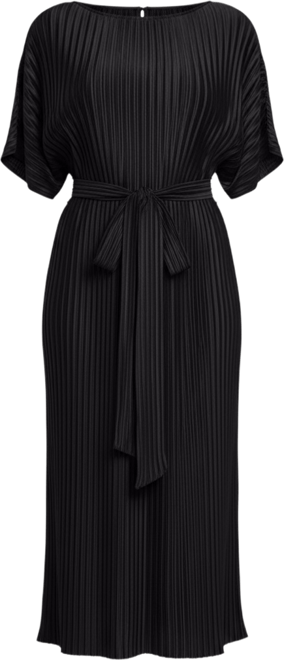 Women's Drapey Faux Leather Mini Dress