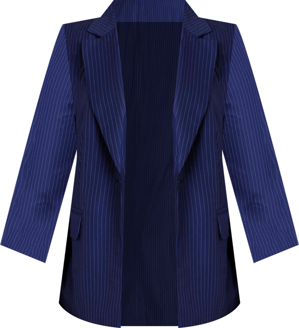 Women's Plus Size Pinstripe Blazer