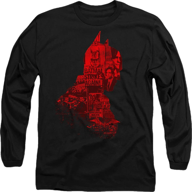 Men's The (2022) News Silhouette Long Sleeve Adult Tee / T-Shirt