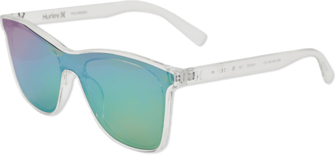 Hurley Womens Polarized Square Shield Sunglasses