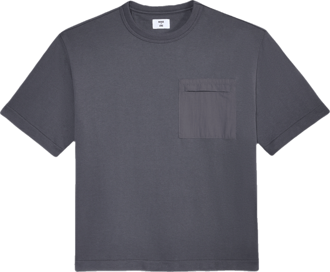 Men's Mixed Relaxed-Fit French Terry Pocket T-Shirt, Macy's Exclusive