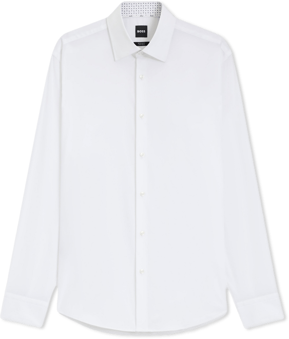 Boss by  Men's Stretch-Cotton Poplin Regular-Fit Dress Shirt